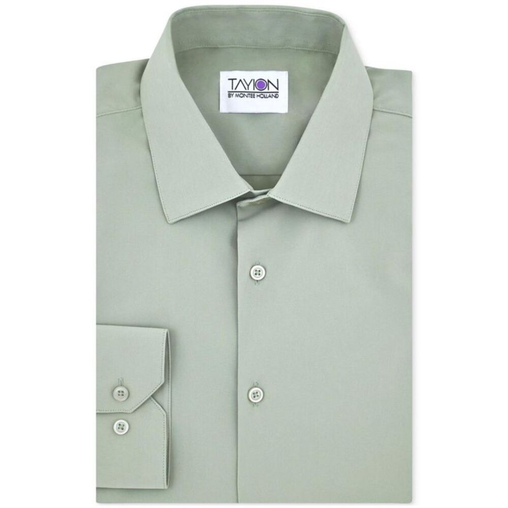 Tayion Collection Mens Easy Options Button Down Dress Shirt, NWT